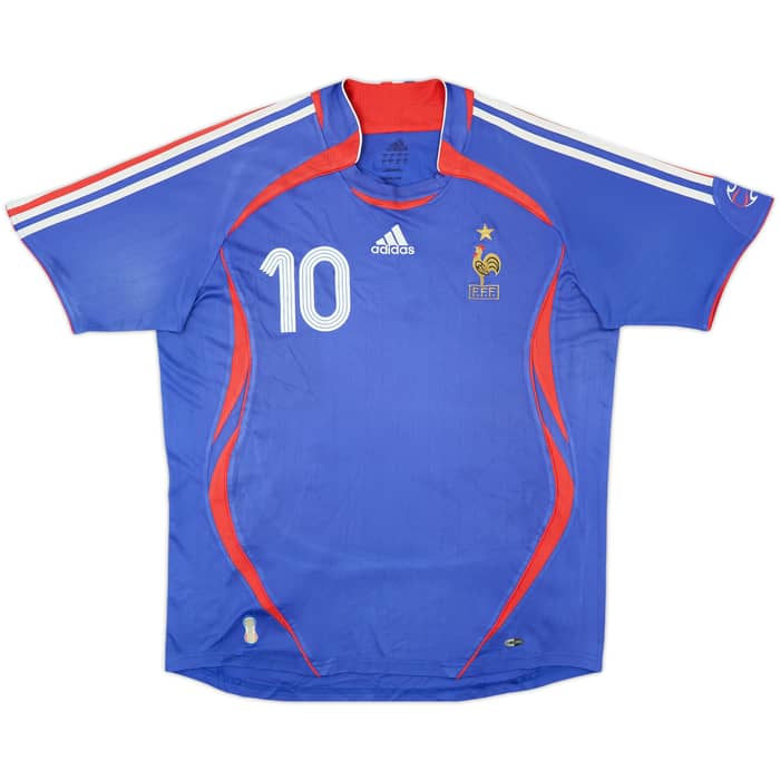 2006-07 France Home Shirt Zidane #10 - 6/10 - (L)