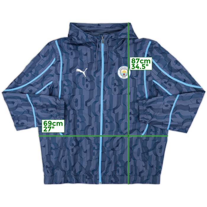 2024-25 Manchester City Puma Hooded Track Jacket - 10/10 - (XXL)
