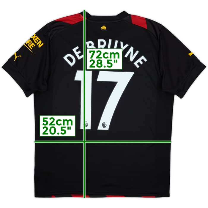2022-23 Manchester City Away Shirt De Bruyne #17 - 8/10 - (L)