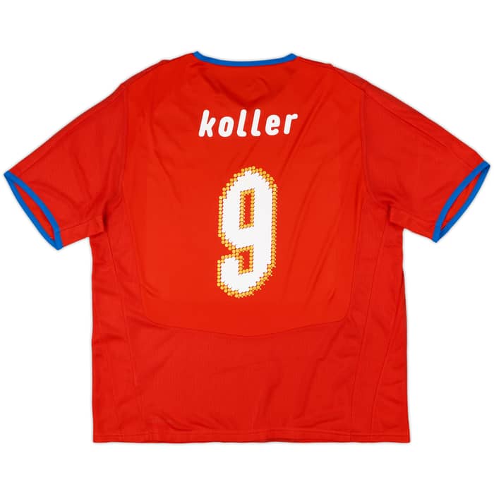 2008-09 Czech Republic Player Issue Home Shirt Koller #9 - 8/10 - (XL)