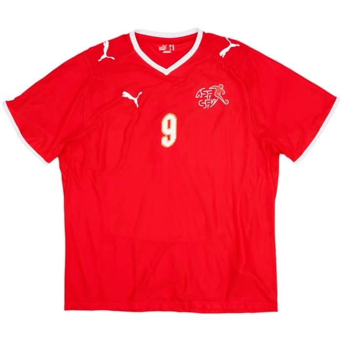 2008-10 Switzerland Home Shirt Frei #9 - 8/10 - (XL)