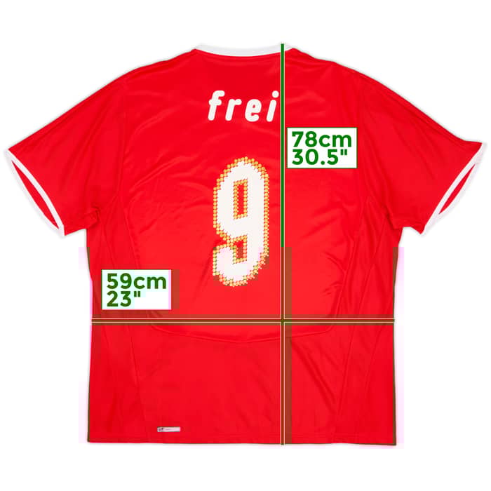 2008-10 Switzerland Home Shirt Frei #9 - 8/10 - (XL)