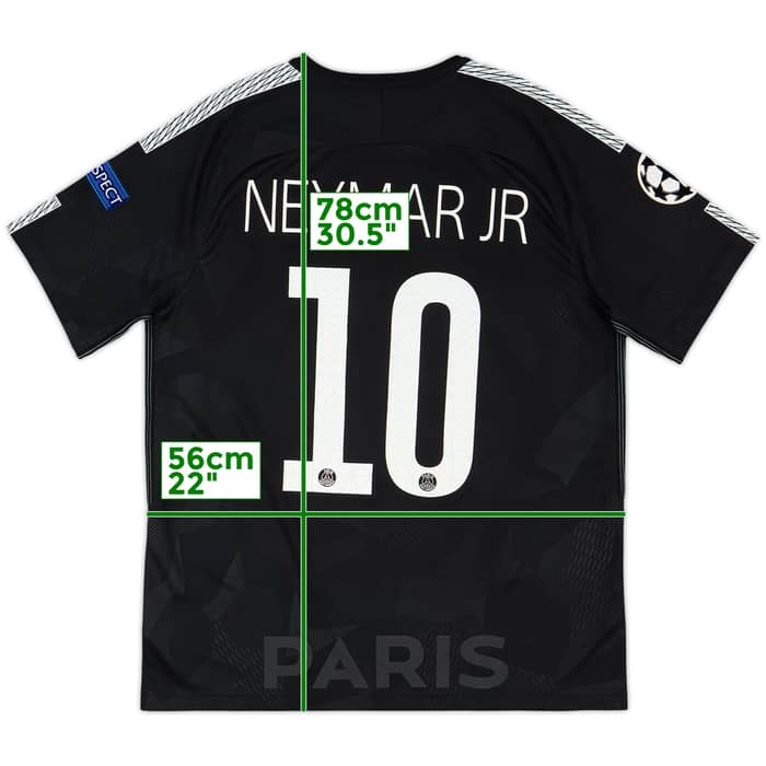 2017-18 Paris Saint-Germain Third Shirt Neymar Jr #10 - 8/10 - (L)