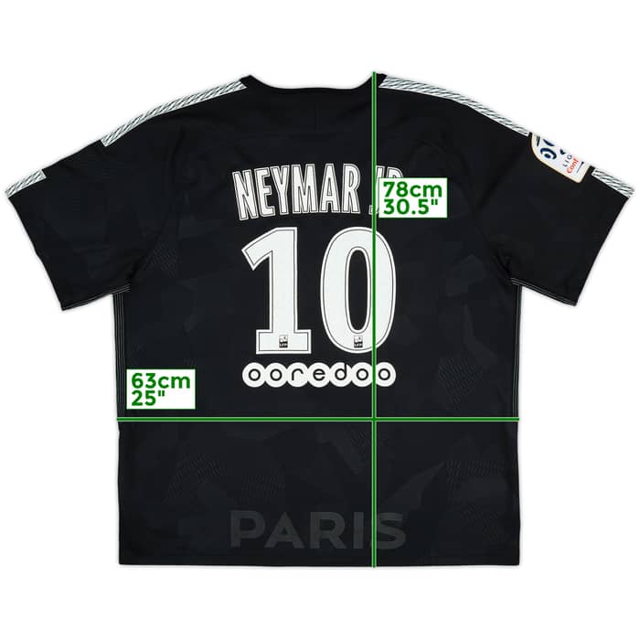 2017-18 Paris Saint-Germain Third Shirt Neymar Jr #10 - 8/10 - (XXL)