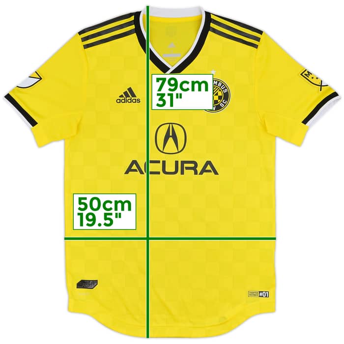 2019 Columbus Crew Authentic Home Shirt - 8/10 - (S)