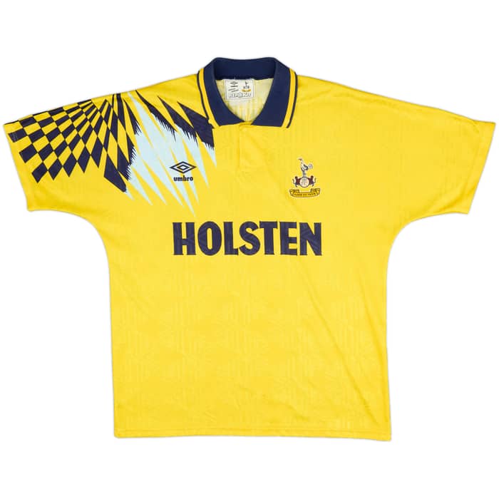 1991-95 Tottenham Away Shirt Sheringham #10 - 9/10 - (L)
