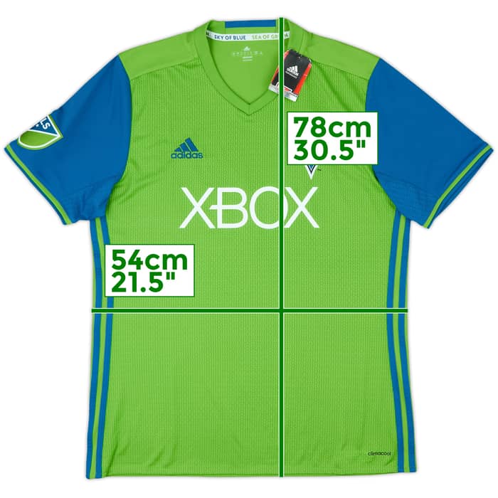2016 Seattle Sounders Home Shirt - 9/10 - (L)