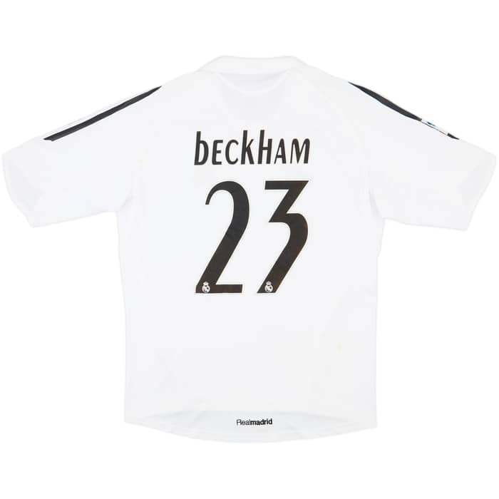 2005-06 Real Madrid Home Shirt Beckham #23 - 8/10 - (L)