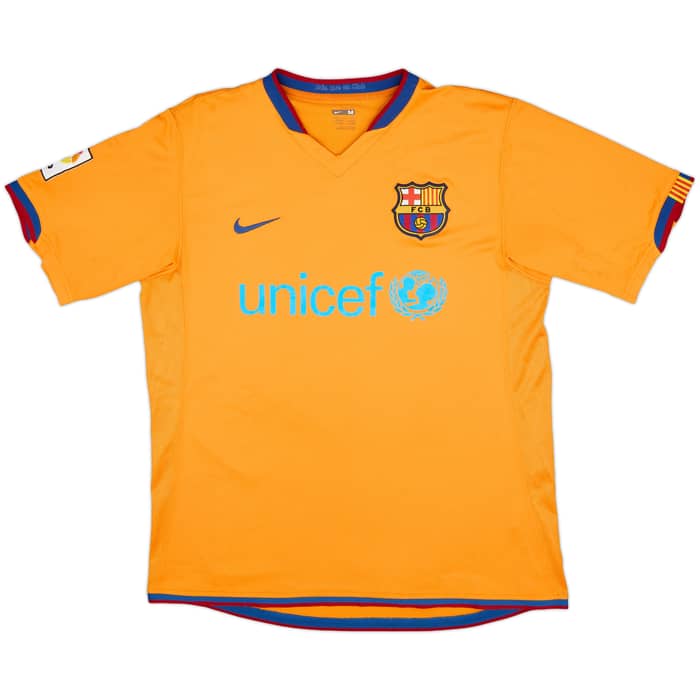 2006-08 Barcelona Away Shirt Ronaldinho #10 - 7/10 - (M)