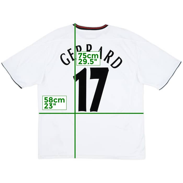 2003-04 Liverpool Away Shirt Gerrard #17 - 8/10 - (L)