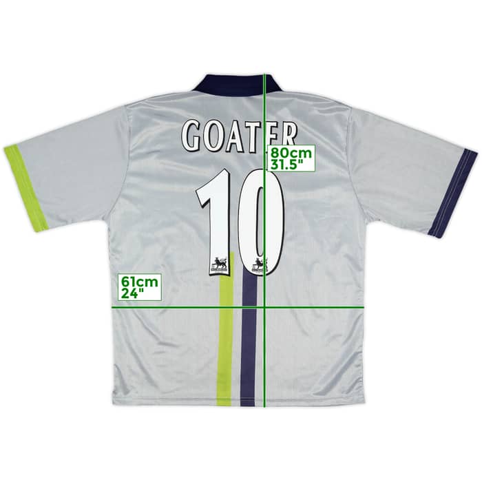 2000-02 Manchester City Away Shirt Goater #10 - 9/10 - (L)