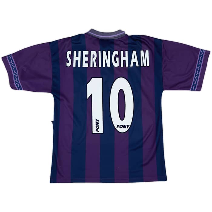 1995-97 Tottenham Away Shirt Sheringham #10 - 7/10 - (M)