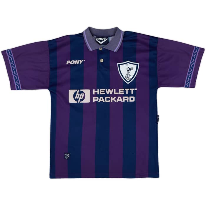 1995-97 Tottenham Away Shirt Sheringham #10 - 7/10 - (M)