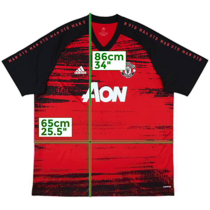 2020-21 Manchester United adidas Training Shirt - 9/10 - (XXL)