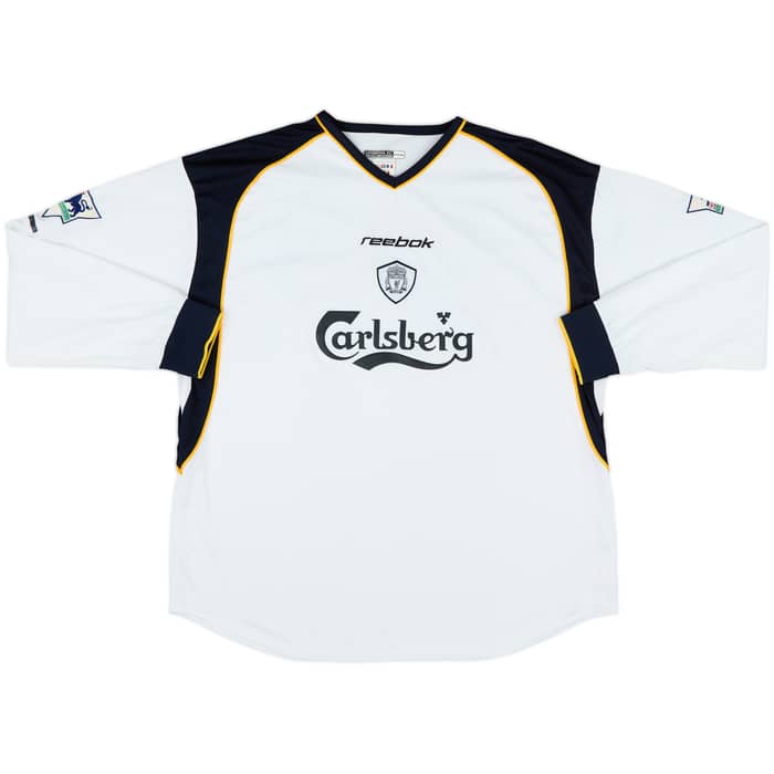 2001-03 Liverpool Away L/S Shirt Hyypia #4 - 8/10 - (XL)