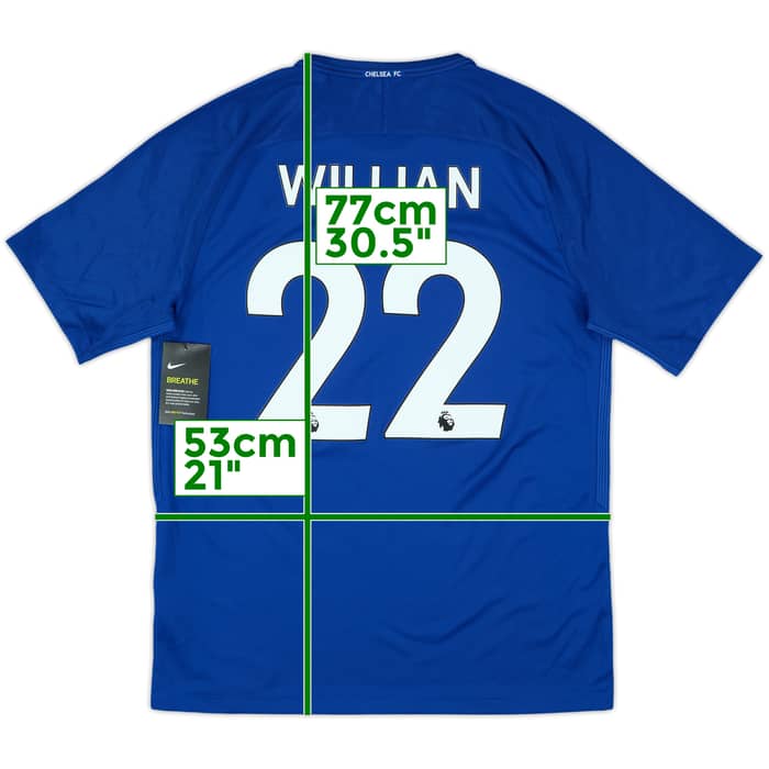 2017-18 Chelsea Home Shirt Willian #22 (L)