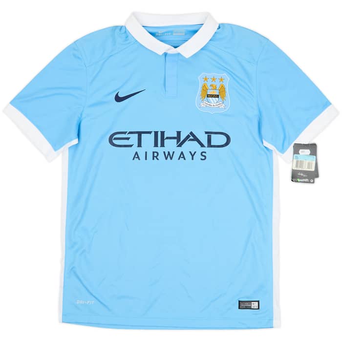 2015-16 Manchester City Home Shirt Kun Aguero #10 (M)