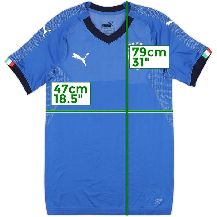 2018-19 Italy Authentic Home Shirt - 8/10 - (L)
