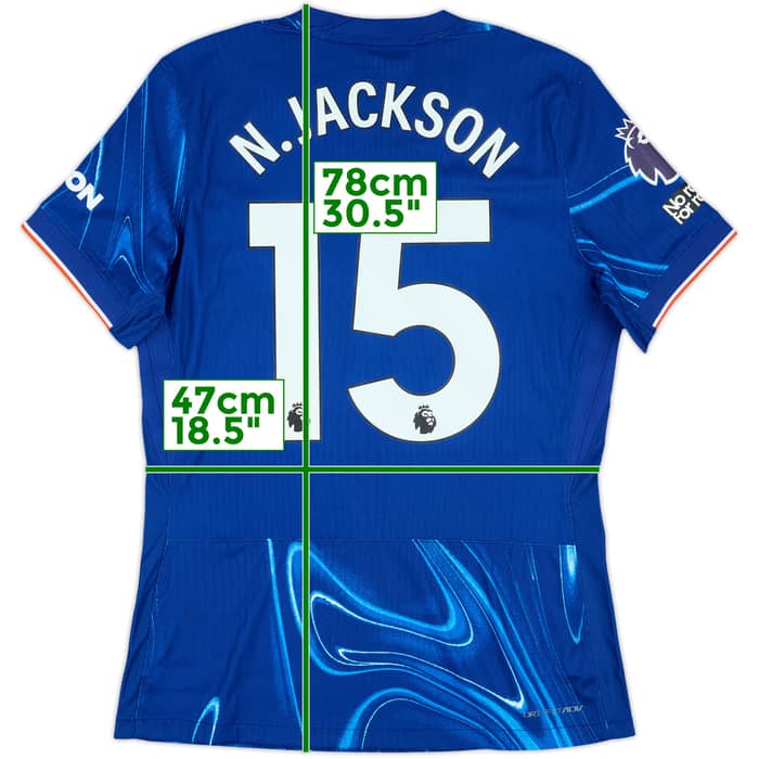 2024-25 Chelsea Match Issue Home Shirt N.Jackson #15