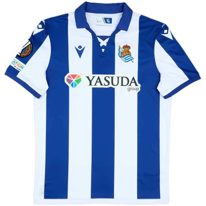 2024-25 Real Sociedad Match Issue Home Shirt Aramburu #19