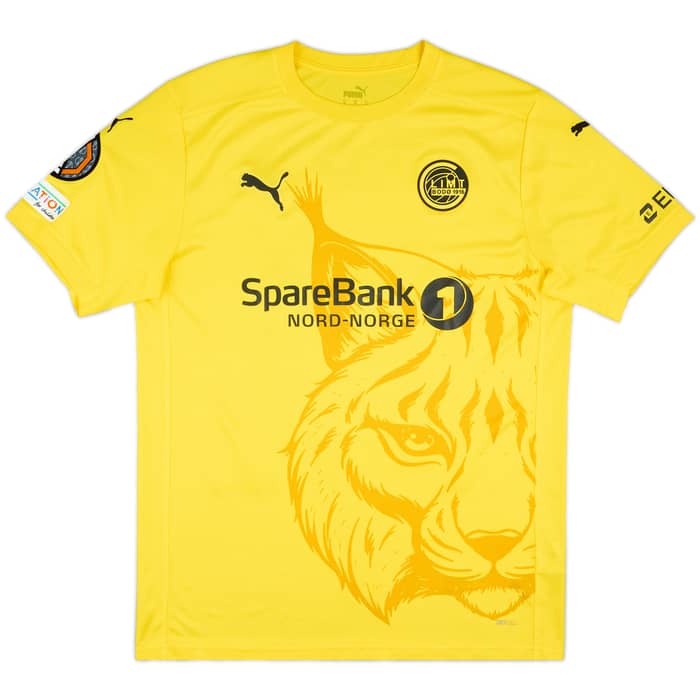 2024-25 Bodo/Glimt Match Issue Europa League Home Shirt Helmersen #21