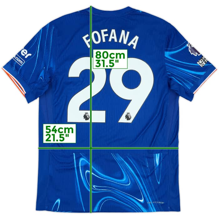 2024-25 Chelsea Authentic Home Shirt Fofana #29 - 9/10 - (L)