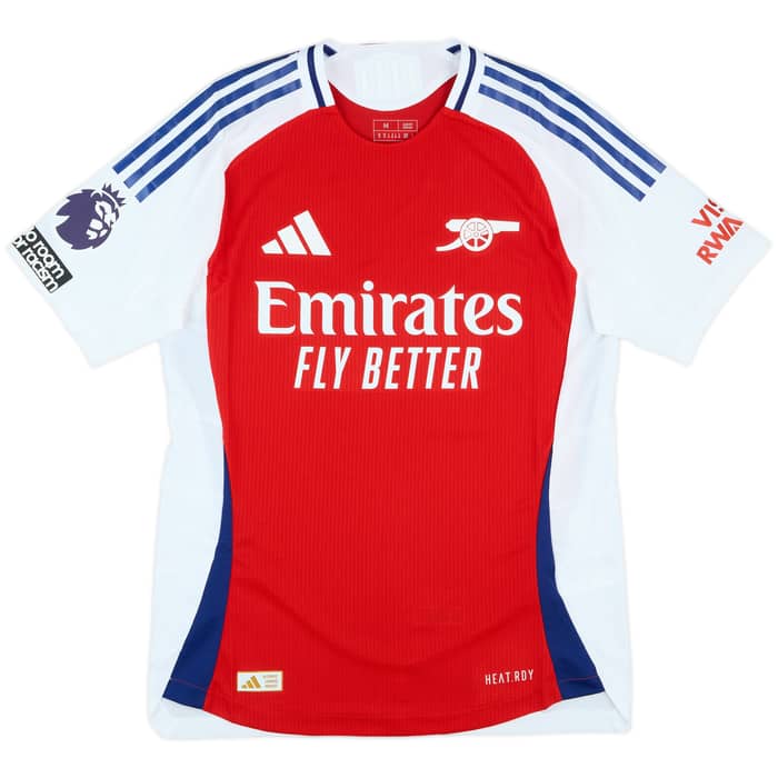 2024-25 Arsenal Match Issue Home Shirt Rice #41