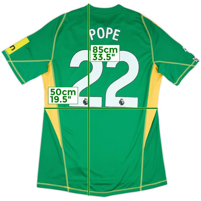 2024-25 Newcastle Match Issue GK Shirt Pope #22
