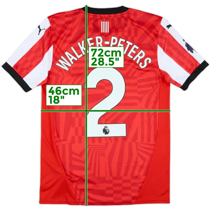 2024-25 Southampton Home Shirt Walker-Peters #2 - 9/10 - (S)