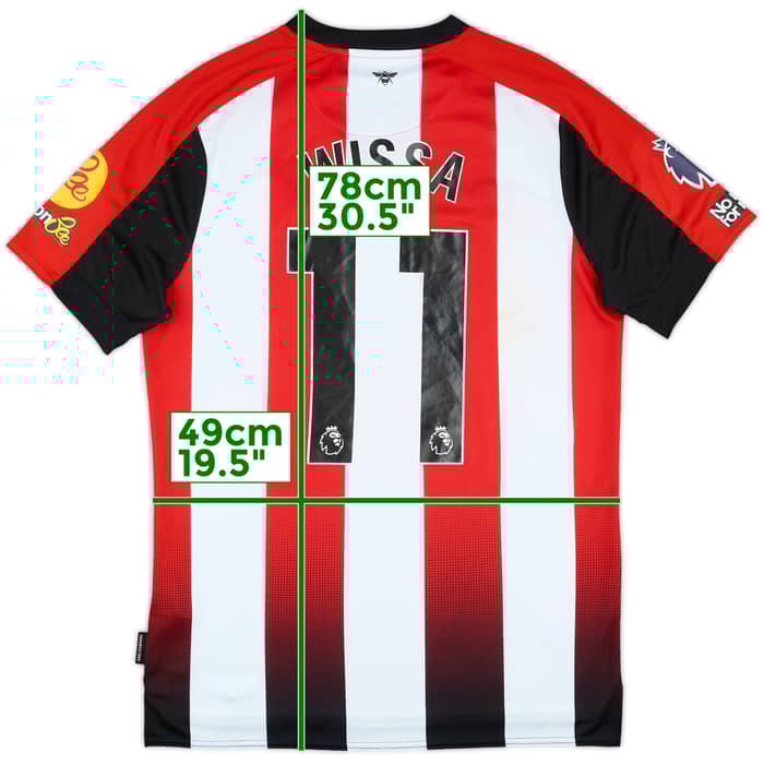 2024-25 Brentford Match Worn Home Shirt Wissa #11