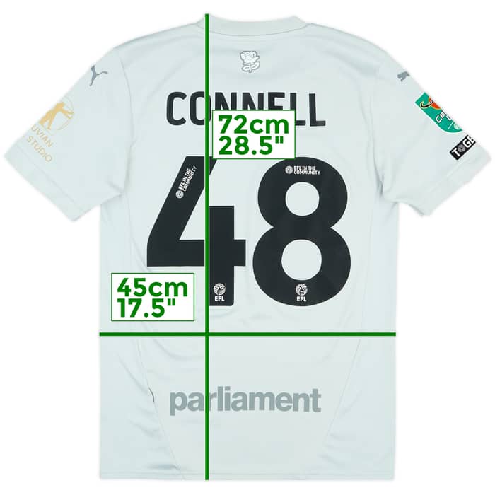 2024-25 Barnsley Match Issue Carabao Cup Away Shirt Connell #48