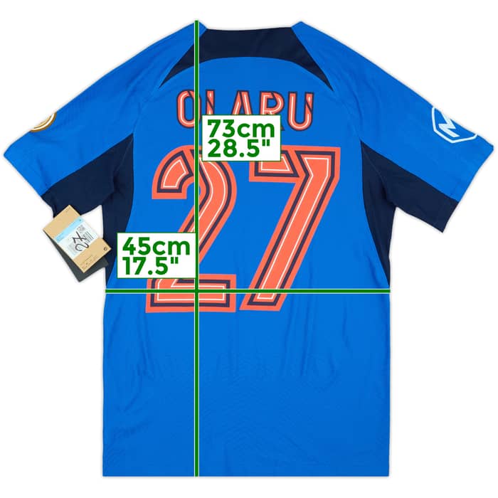 2024-25 Steaua Bucuresti Player Issue Home Shirt Olaru #27 (M)