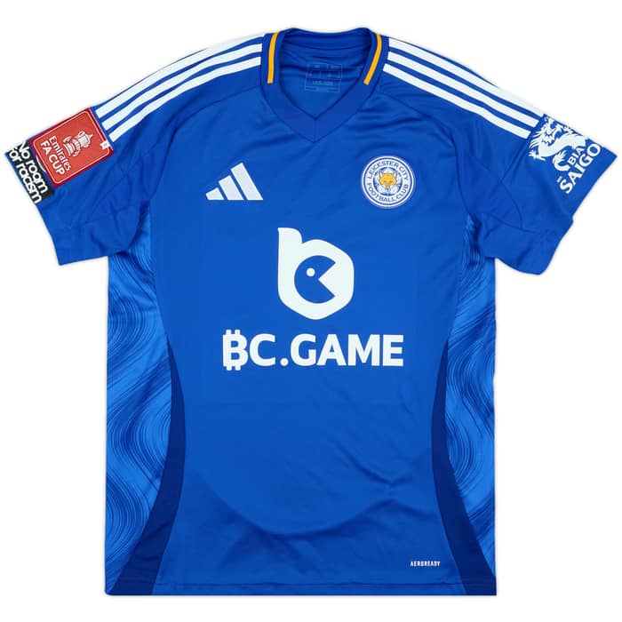 2024-25 Leicester Match Issue FA Cup Home Shirt Mavididi #10