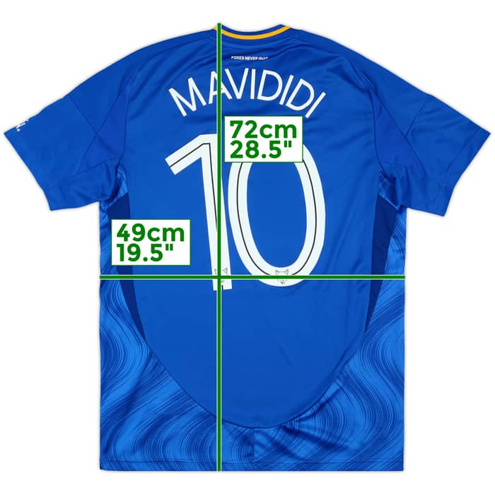 2024-25 Leicester Match Issue FA Cup Home Shirt Mavididi #10