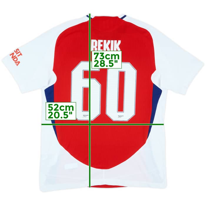 2024-25 Arsenal Match Issue Home Shirt Rekik #60