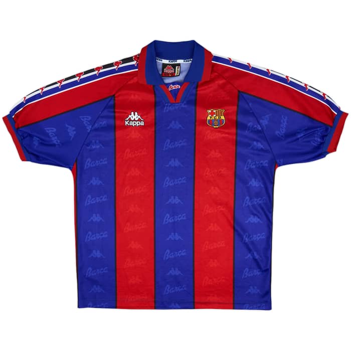 1995-97 Barcelona Home Shirt - 9/10 - (L)