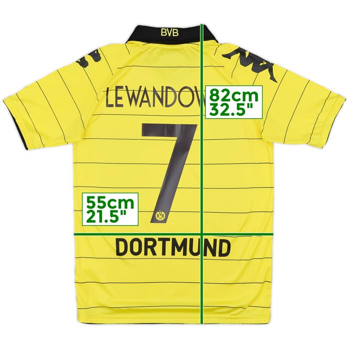 2010-11 Borussia Dortmund Home Shirt Lewandowski #7 - 9/10 - (S)