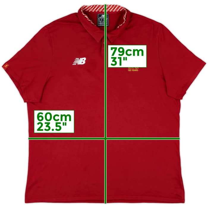 2017-18 Liverpool New Balance Polo Shirt - 8/10 - (XXL)