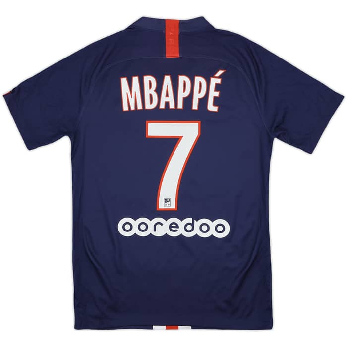 2019-20 Paris Saint-Germain Home Shirt Mbappe #7 - 7/10 - (S)