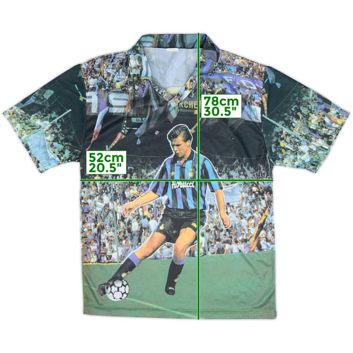 1992-93 Inter Milan 'Berti' Graphic Shirt - 10/10 - (XL)