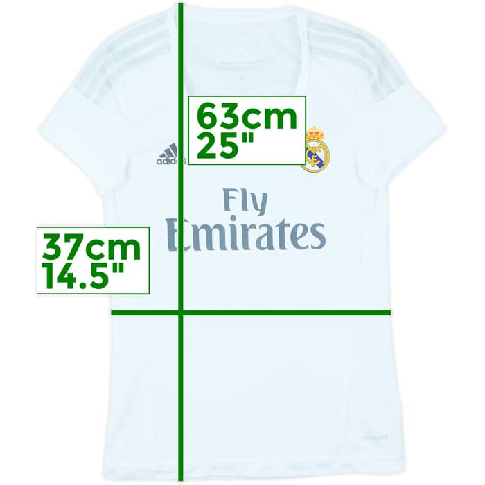 2015-16 Real Madrid Home Shirt - 9/10 (Women's XS)