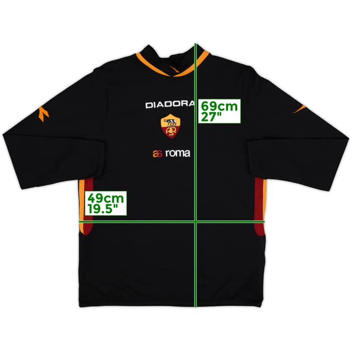 2003-04 Roma Diadora Training L/S Shirt - 7/10 - (M)