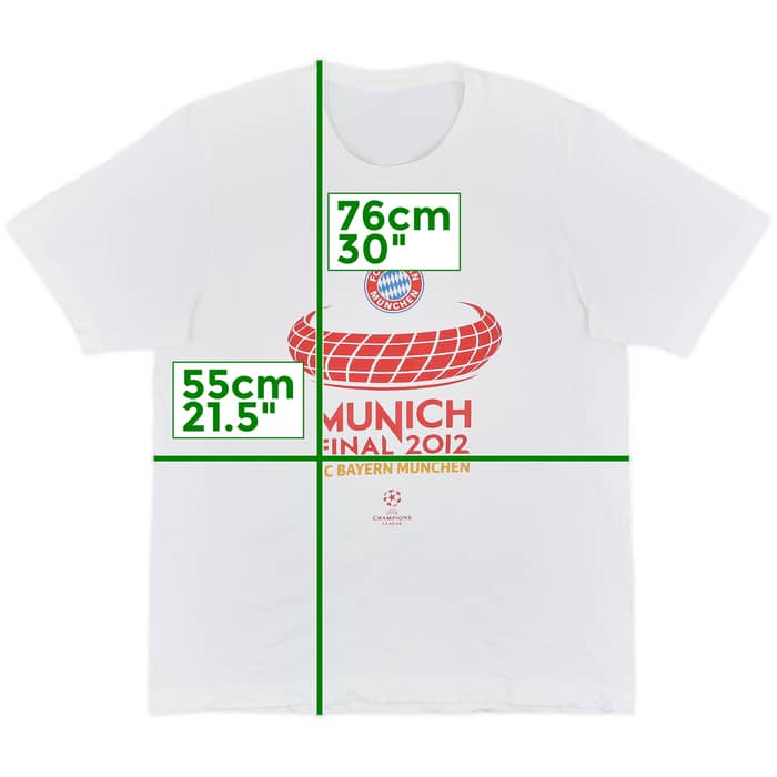 2011-12 Bayern Munich adidas 'Champions League Final' Graphic Tee - 8/10 - (M)