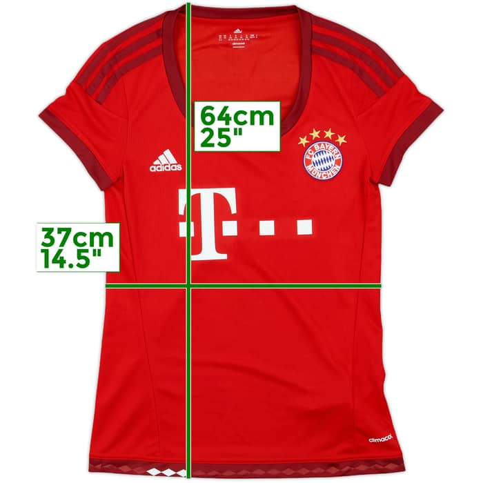 2015-16 Bayern Munich Home Shirt - 10/10 - (Women's XS)