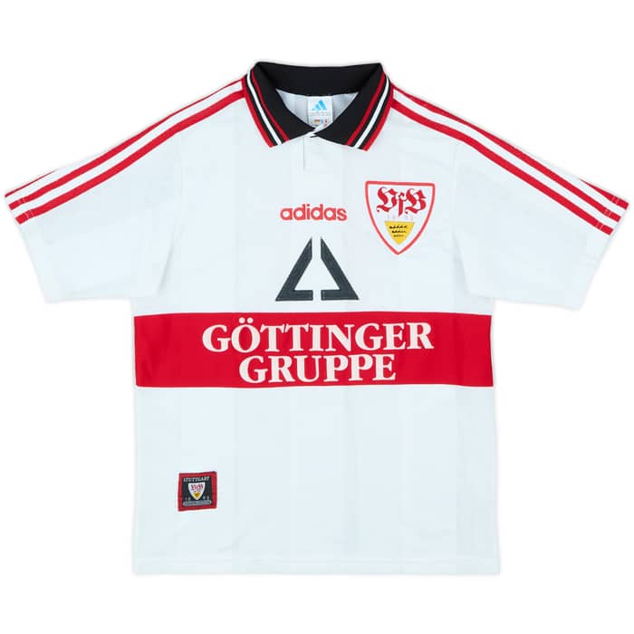 1997-98 Stuttgart Home Shirt Bobic #11 - 8/10 - (Y)