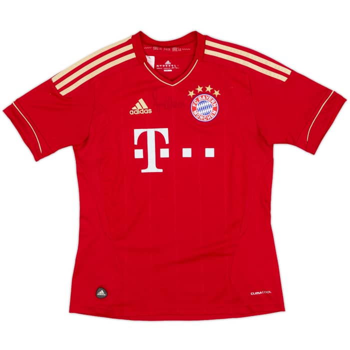 2011-13 Bayern Munich Signed Home Shirt - 5/10 - (L.Boys)