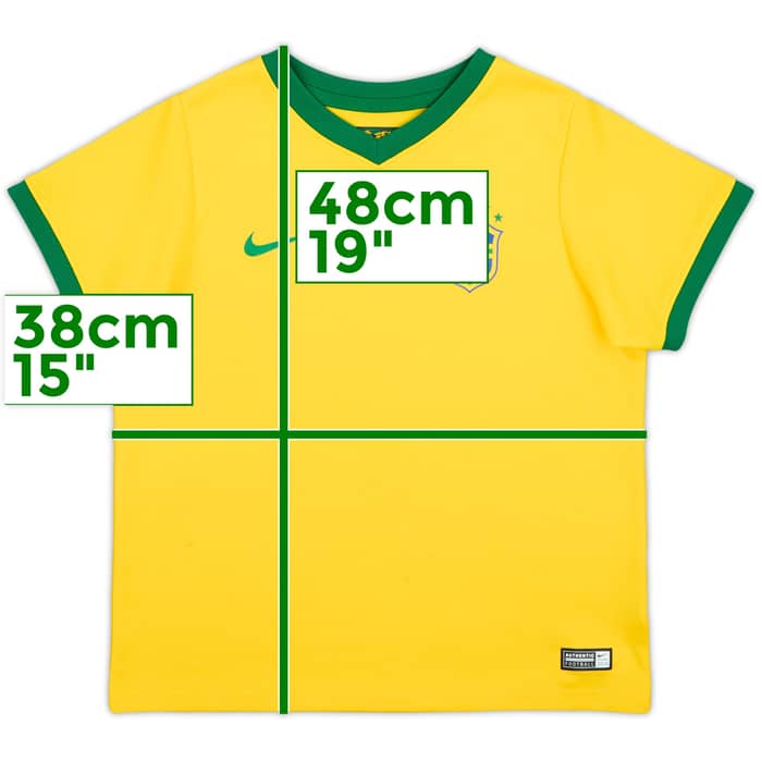 2014-15 Brazil Home Shirt - 6/10 - (6-7 Years)