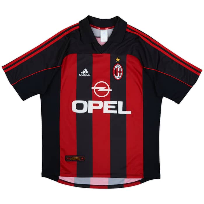 2000-02 AC Milan Home Shirt Maldini #3 - 8/10 - (L)
