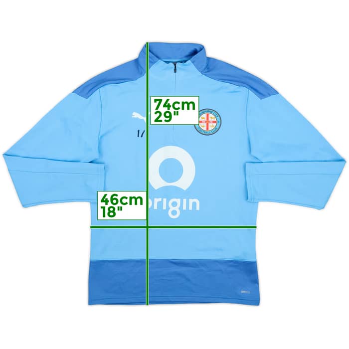 2022-23 Melbourne City Nike Player Issue 1/4 Zip Drill Top #17 - 6/10 - (M)
