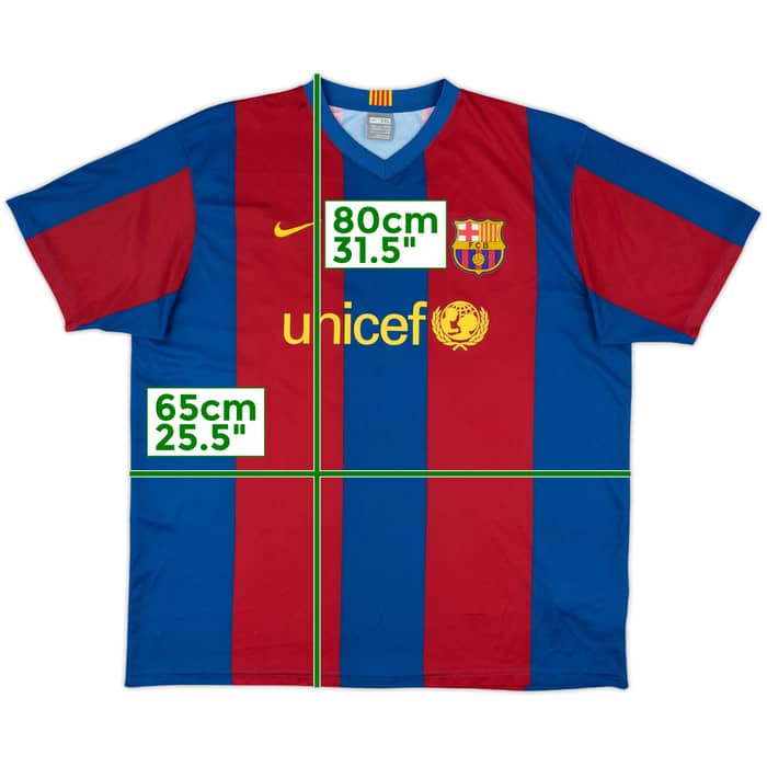 2007-08 Barcelona Basic Home Shirt - 8/10 - (XXL)